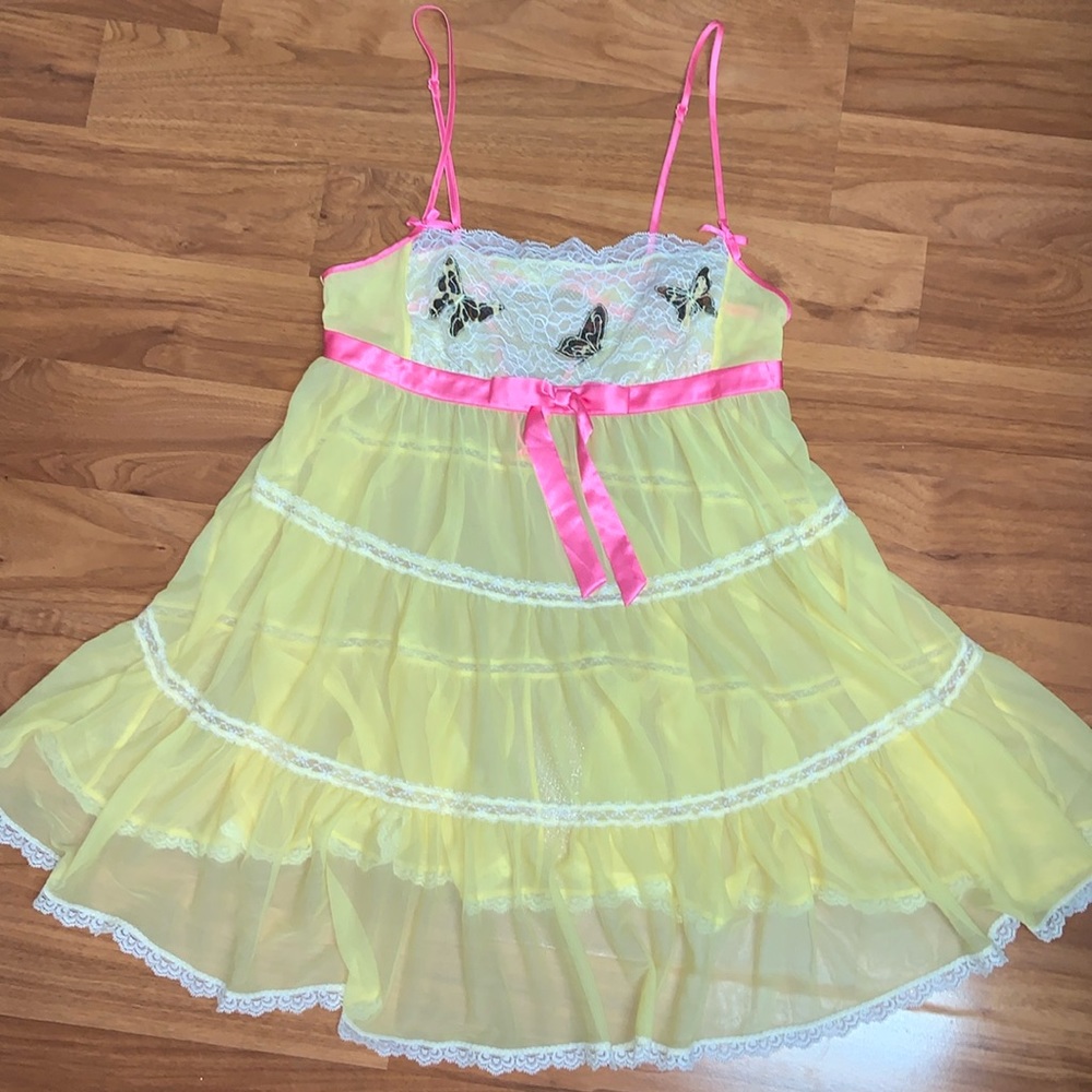 NWOT Betsey Johnson Tiered Sleep Nightgown